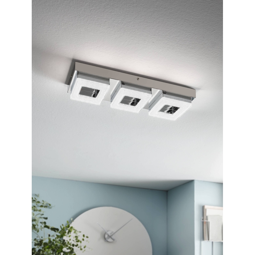 Eglo 95656 - LED-kristallikattovalaisin FRADELO 3xLED/4W/230V