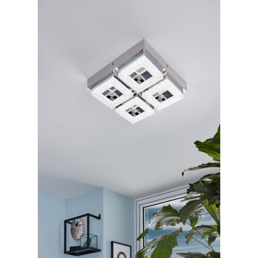 Eglo 95657 - LED-kristallikattovalaisin FRADELO 4xLED/4W/230V
