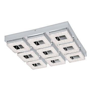 Eglo 95658 - Kristallikattovalaisin FRADELO 9xLED/4W/230V