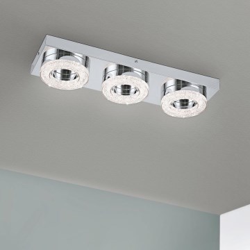 Eglo 95663 - LED-kristallikattovalaisin FRADELO 3xLED/4W/230V