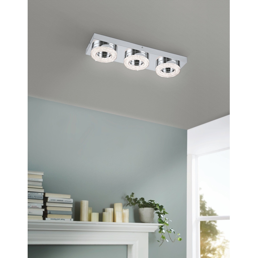 Eglo 95663 - LED-kristallikattovalaisin FRADELO 3xLED/4W/230V