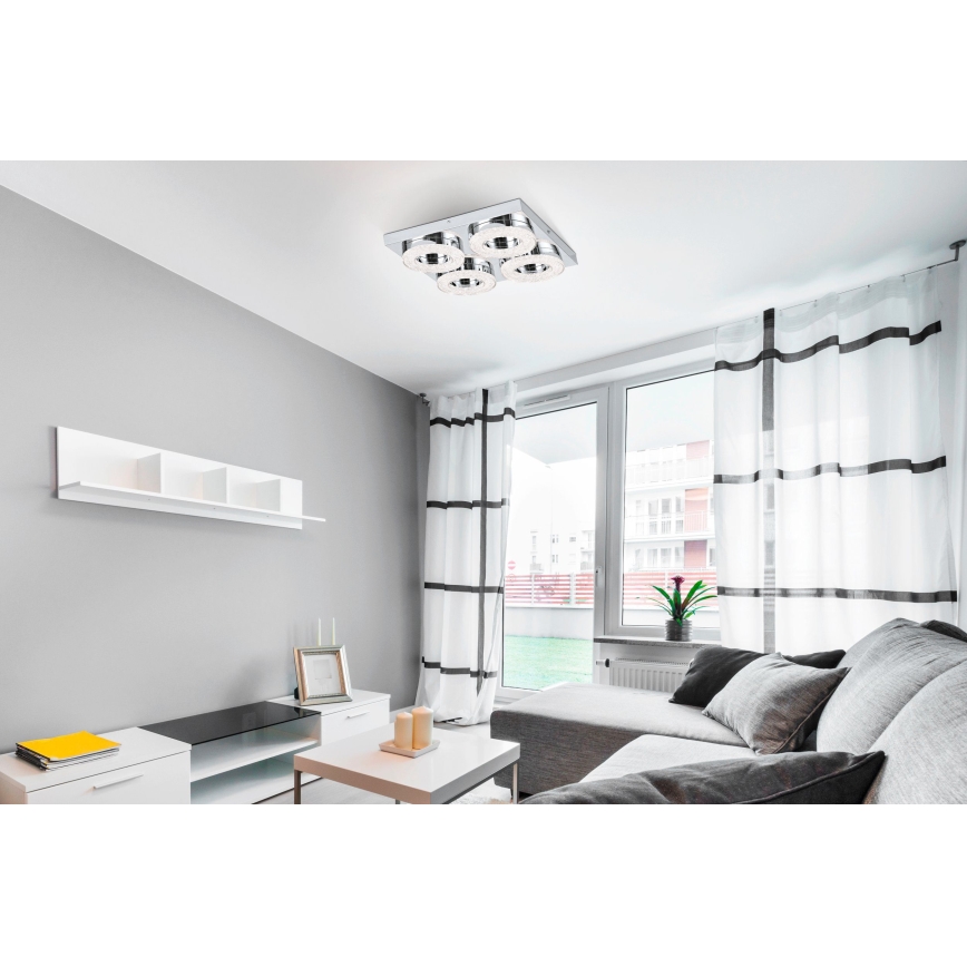 Eglo 95664 - LED-kristallikattovalaisin FRADELO 4xLED/4W/230V