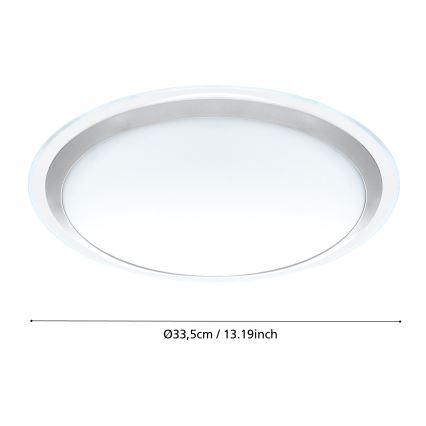 Eglo 95677 - LED-kattovalaisin COMPETA 1 LED/22W/230V
