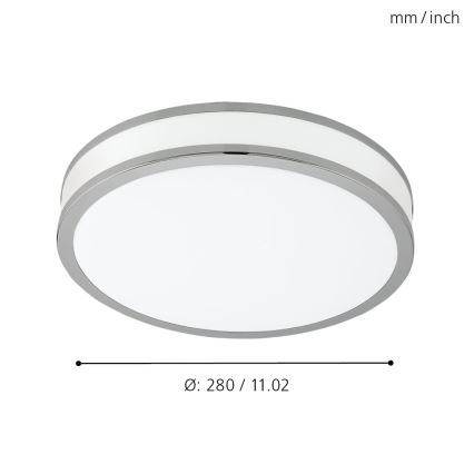 Eglo 95682 - LED-kattovalaisin PALERMO 2 LED/18W/230V