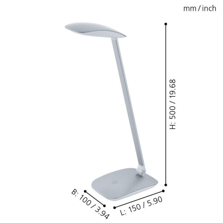 Eglo 95694 - Himmennettävä LED-pöytävalaisin CAJERO 1xLED/4,5W/USB