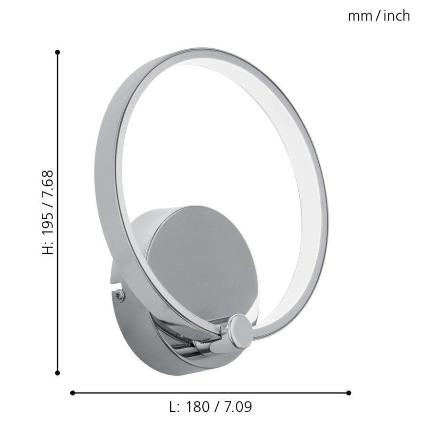 Eglo 95768 - LED-seinävalaisin LASANA LED/5W/230V