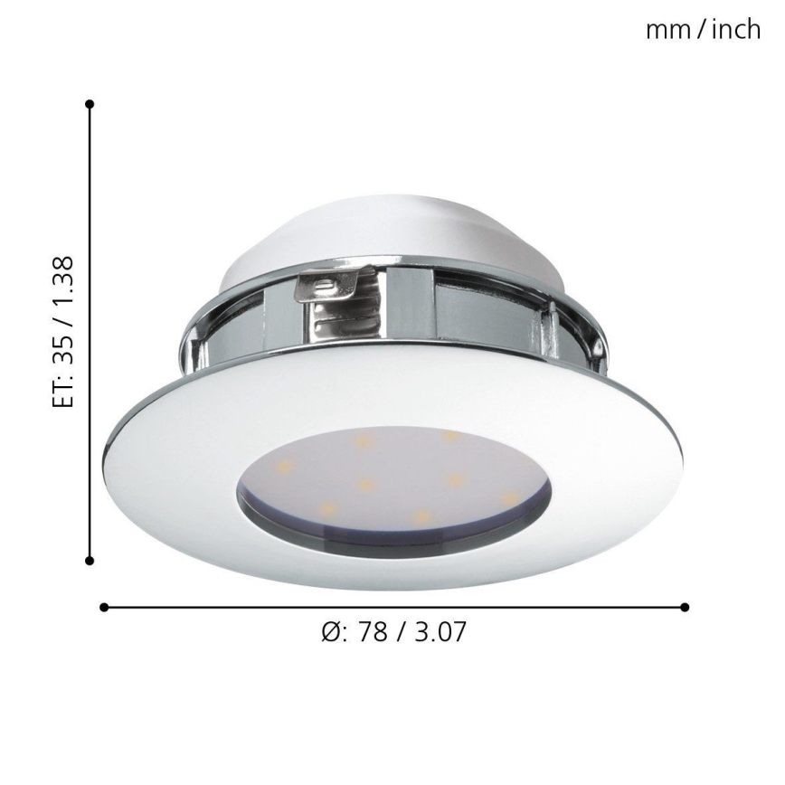 Eglo 95818 - Riippuva LED-kattovalaisin PINEDA 1xLED/4,9W/230V