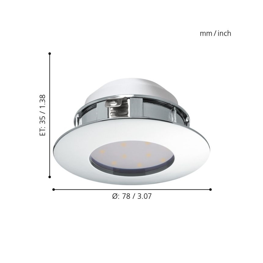 Eglo - SETTI 3x Riippuva LED-kattovalaisin PINEDA 1xLED/4,9W/230V