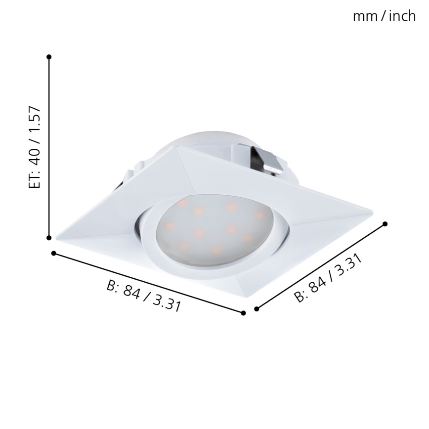 Eglo - SETTI 3x Riippuva LED-kattovalaisin PINEDA 1xLED/4,9W/230V