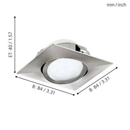 Eglo - SETTI 3x Riippuva LED-kattovalaisin PINEDA 1xLED/4,9W/230V