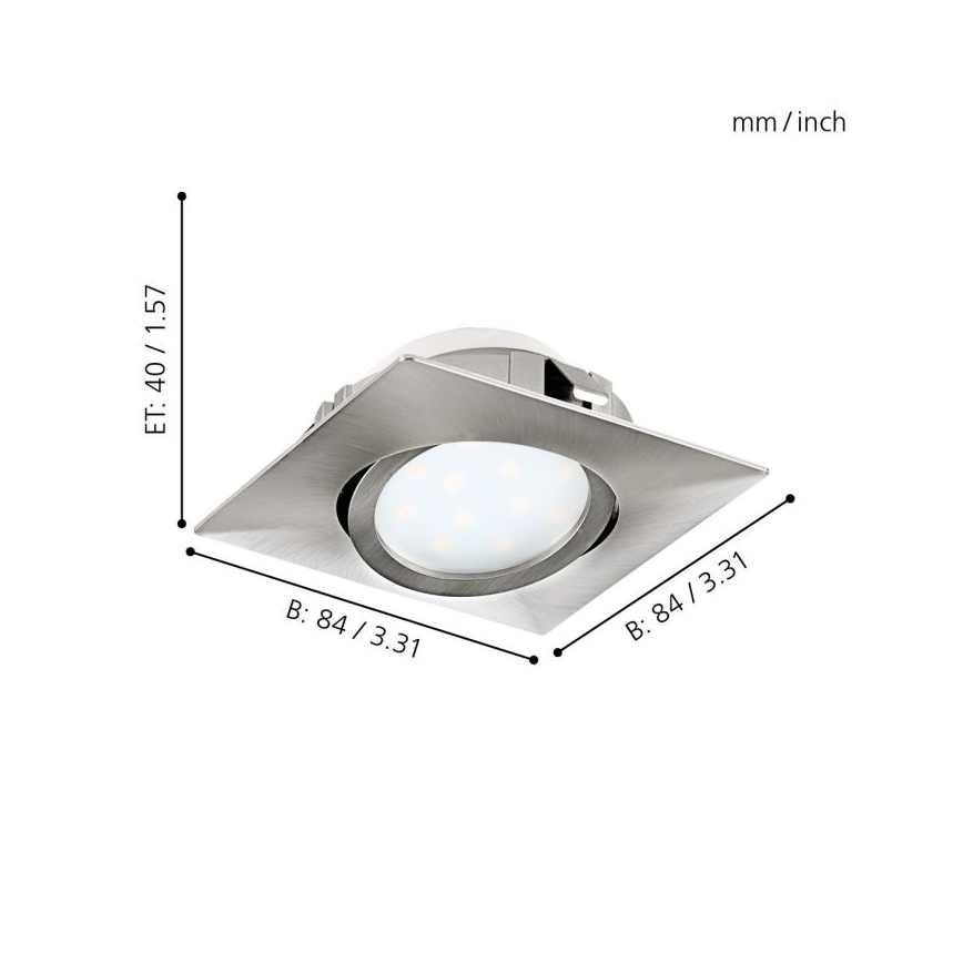 Eglo - SETTI 3x Riippuva LED-kattovalaisin PINEDA 1xLED/4,9W/230V
