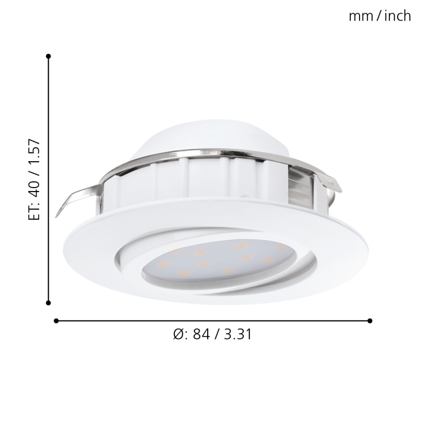Eglo - SETTI 3x Riippuva LED-kattovalaisin PINEDA 1xLED/4,9W/230V