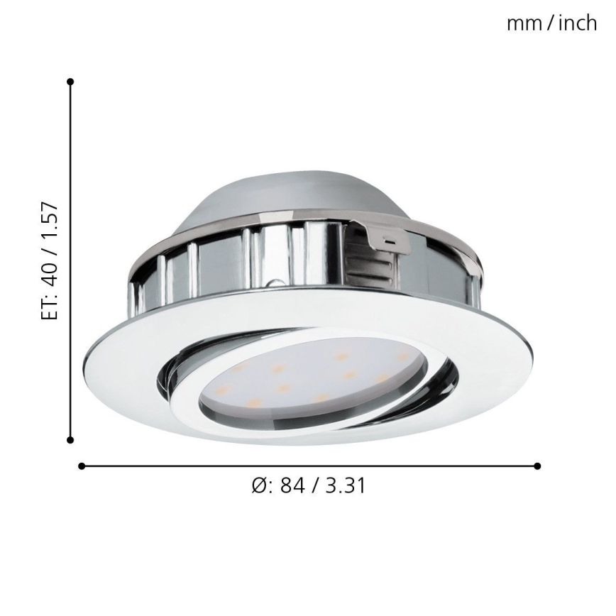 Eglo - SETTI 3x Riippuva LED-kattovalaisin PINEDA 1xLED/4,9W/230V