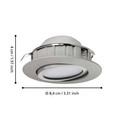 Eglo - SETTI 3x Riippuva LED-kattovalaisin PINEDA 1xLED/4,9W/230V