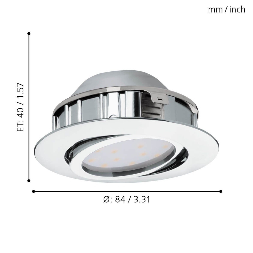 Eglo - SETTI 3x Himmennettävä riippuva LED-kattovalaisin PINEDA 1xLED/5,5W/230V