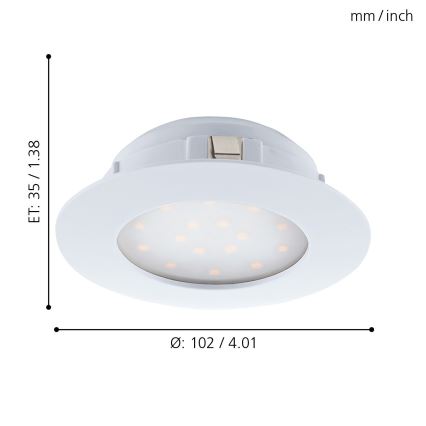 Eglo 95887- Riippuva LED-kattovalaisin PINEDA 1xLED/11W/230V