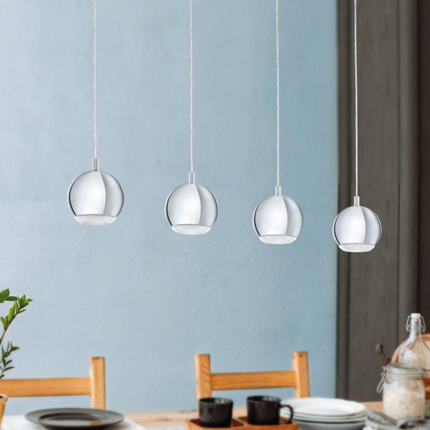 Eglo 95912 - LED-kattokruunu CONESSA 4xGU10-LED/4W/230V
