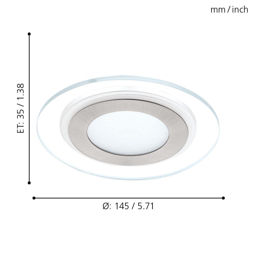 Eglo 95932 - Riippuva LED-kattovalaisin PINEDA 1 1xLED/11W/230V