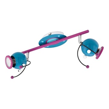 Eglo 95942 - Lasten kohdevalo LAIA 1 2xGU10-LED/3W/230V