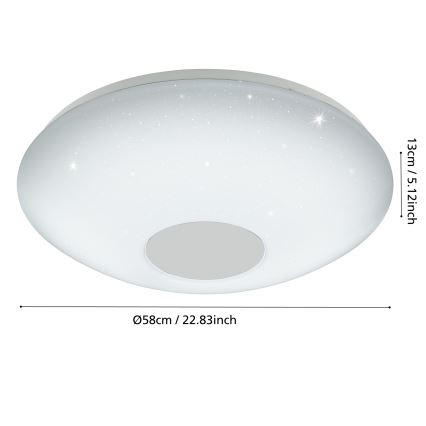 Eglo 95973 - Himmennettävä LED-kattovalaisin VOLTAGO 2 LED/30W/230V