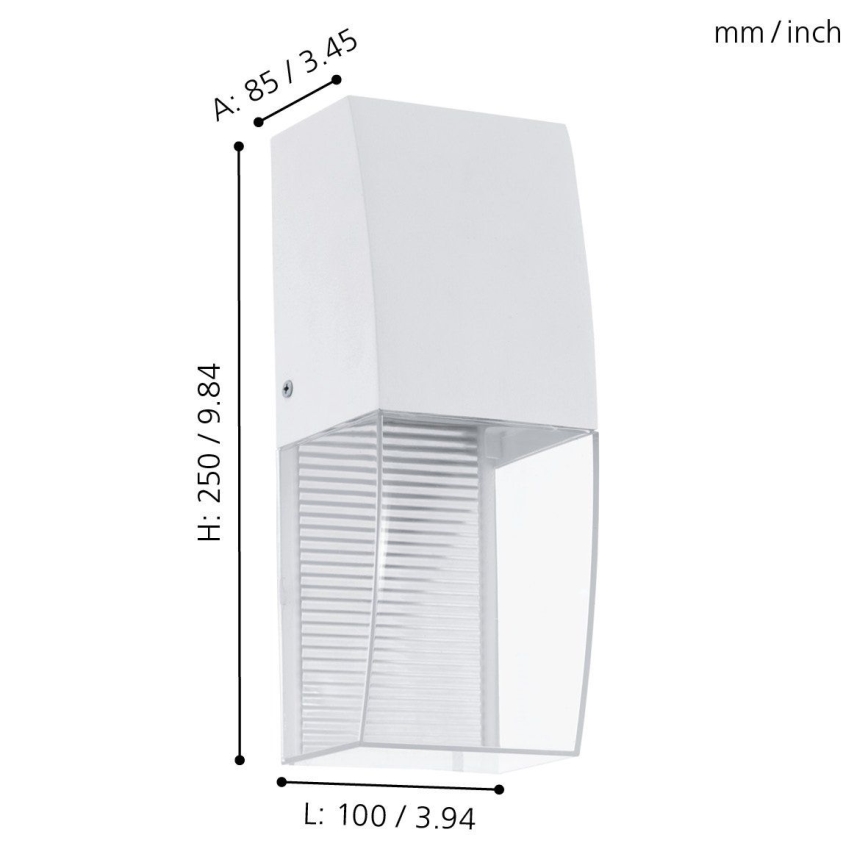 Eglo 95991 - LED-ulkoseinävalaisin SERVOI LED/3,7W IP44