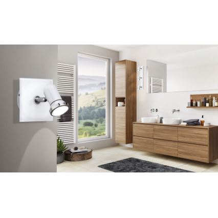 Eglo 95993 - LED-seinävalaisin kylpyhuoneeseen TAMARA 1 1xGU10-LED/3,3W/230V IP44