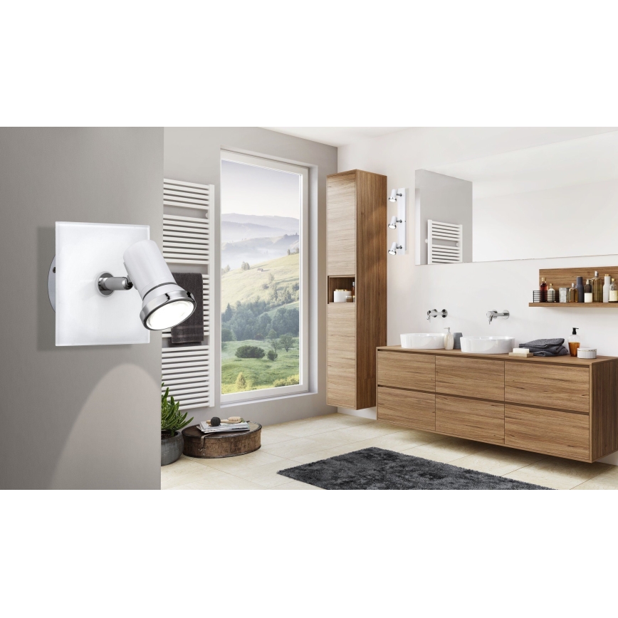 Eglo 95993 - LED-seinävalaisin kylpyhuoneeseen TAMARA 1 1xGU10-LED/3,3W/230V IP44