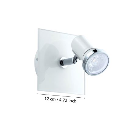 Eglo 95993 - LED-seinävalaisin kylpyhuoneeseen TAMARA 1 1xGU10-LED/3,3W/230V IP44