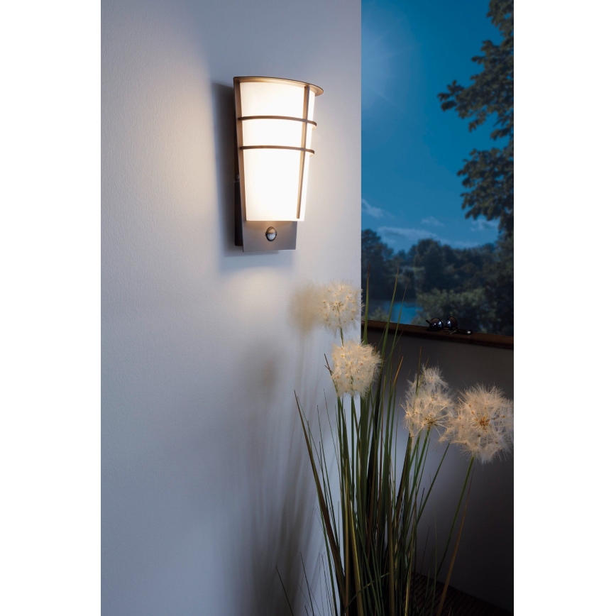 Eglo 96017 - LED-ulkoseinävalaisin anturilla BREGANZO 1 2xLED/2,5W IP44
