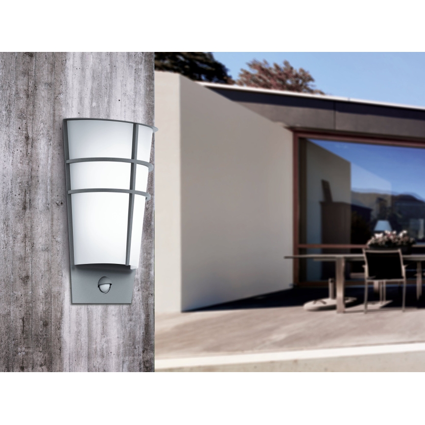 Eglo 96017 - LED-ulkoseinävalaisin anturilla BREGANZO 1 2xLED/2,5W IP44