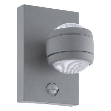 Eglo 96019 - LED-ulkoseinävalaisin anturilla SESIMBA 1 2xLED/3,7W IP44