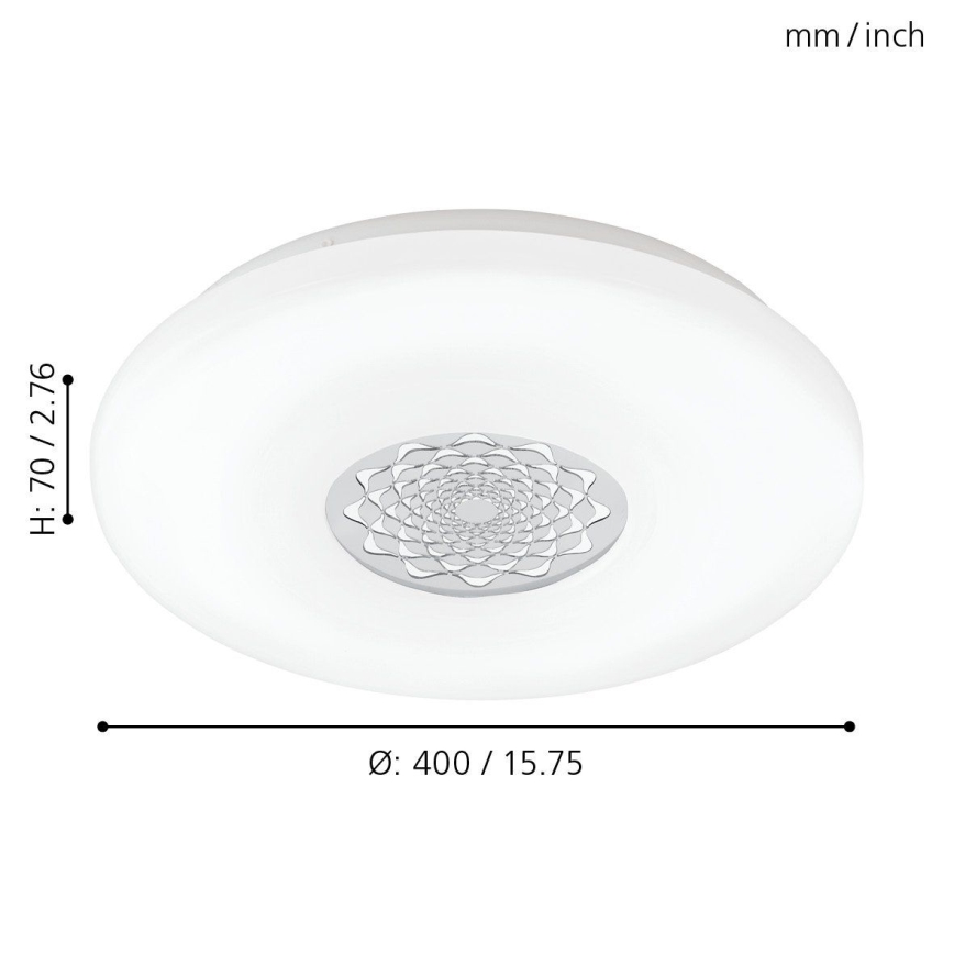 Eglo 96026 - LED-kattovalaisin CAPASSO 1 LED/24W/230V