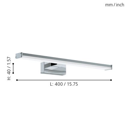 Eglo - LED-kylpyhuoneen valo LED/7,4W/230V 4000K 40 cm IP44