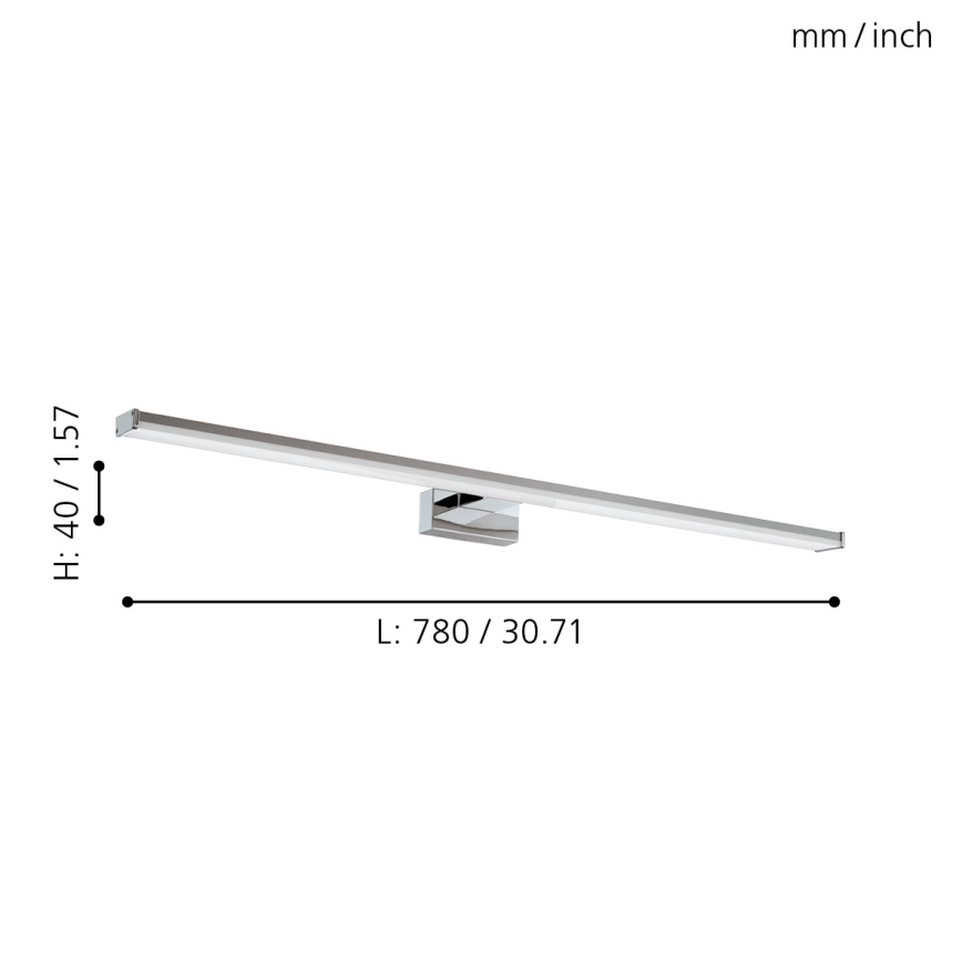 Eglo - LED-kylpyhuoneen valo LED/14W/230V 4000K 78 cm IP44