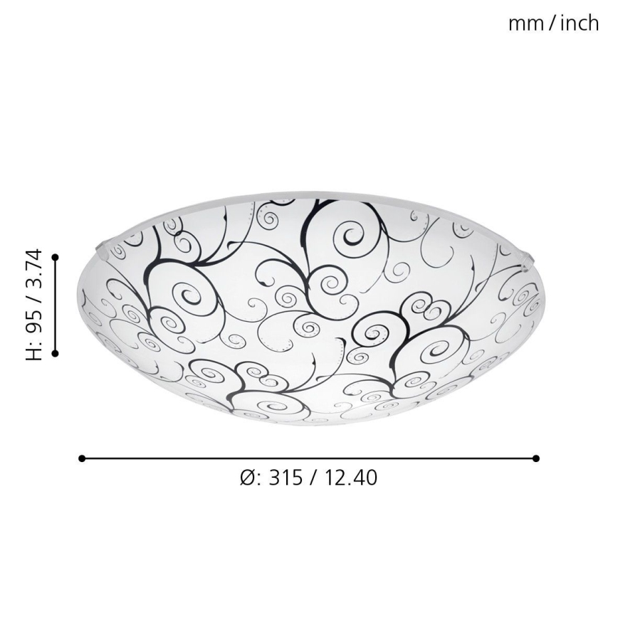 Eglo 96117 - LED-kattovalaisin MARGITTA 1 LED/11W/230V