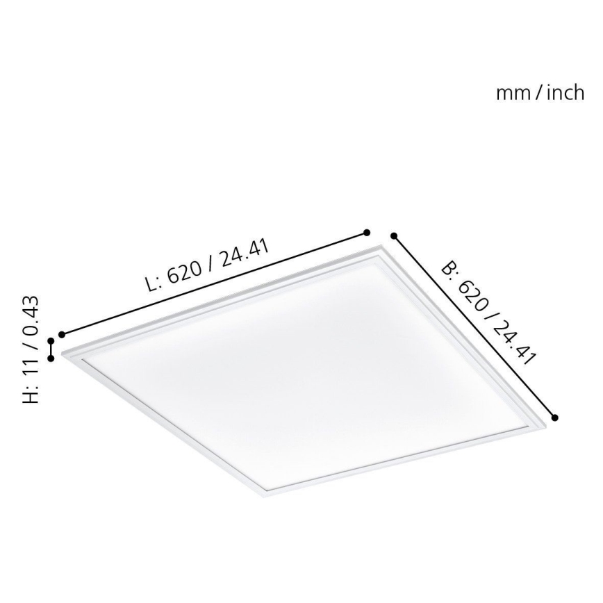 Eglo 96154 - LED-kattopaneeli SALOBRENA LED/40W/230V