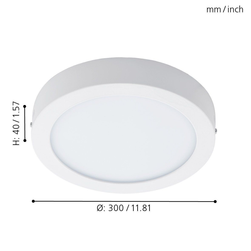 Eglo 96168 - LED-kattovalaisin kylpyhuoneessa FUEVA 1 LED/22W/230V IP44
