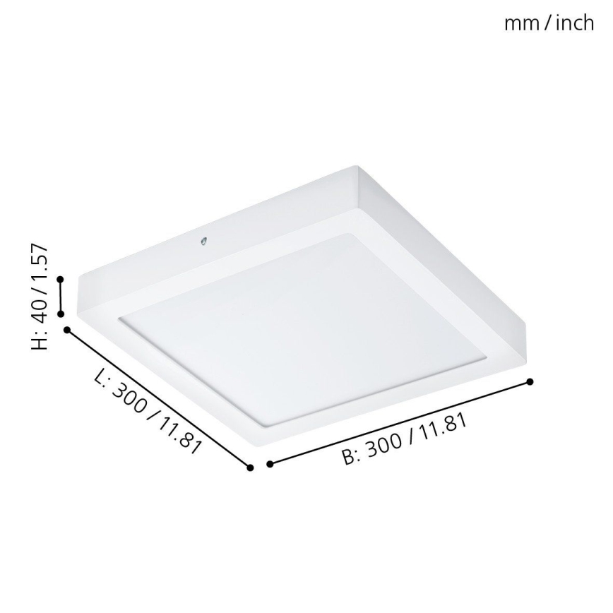 Eglo 96169 - LED-kattovalaisin kylpyhuoneessa FUEVA 1 LED/22W/230V IP44