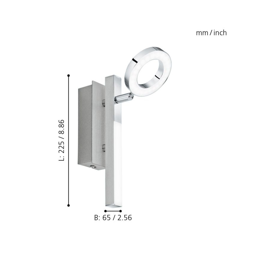Eglo - Kohdevalo CARDILLIO 1 1xLED/3,2W + 1xLED/2,2/230V
