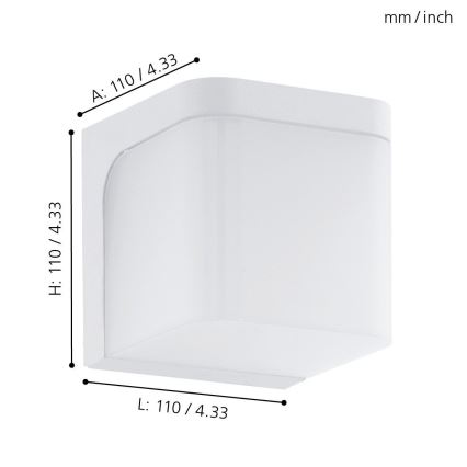 Eglo - LED-ulkoseinävalaisin LED/4,9W/230V IP44
