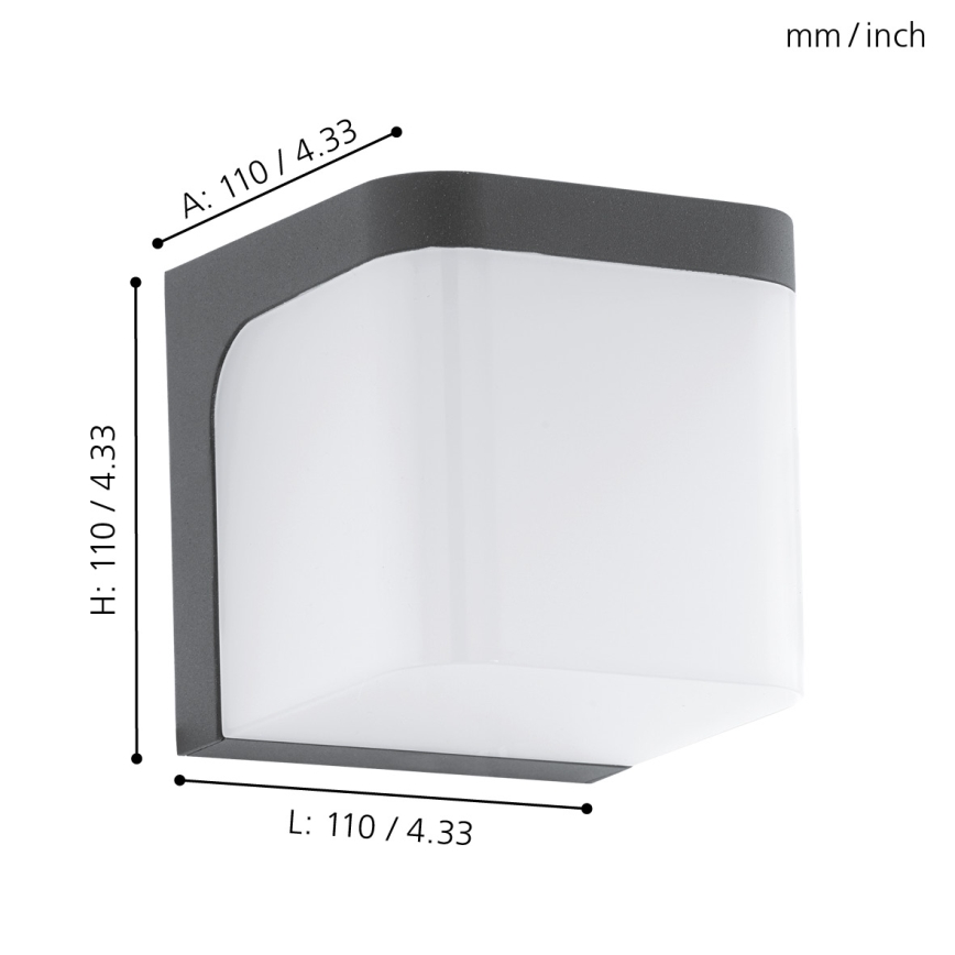 Eglo - LED-ulkoseinävalaisin LED/4,9W/230V IP44