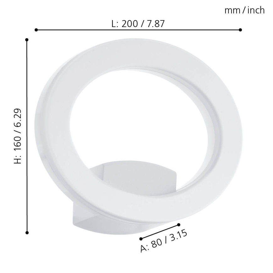 Eglo 96274 - LED-ulkoseinävalaisin EMOLLIO LED/10W/230V IP44
