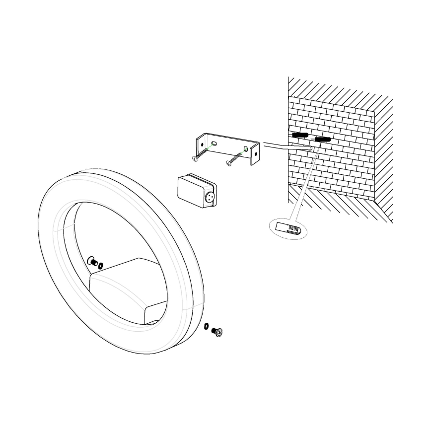 Eglo 96274 - LED-ulkoseinävalaisin EMOLLIO LED/10W/230V IP44
