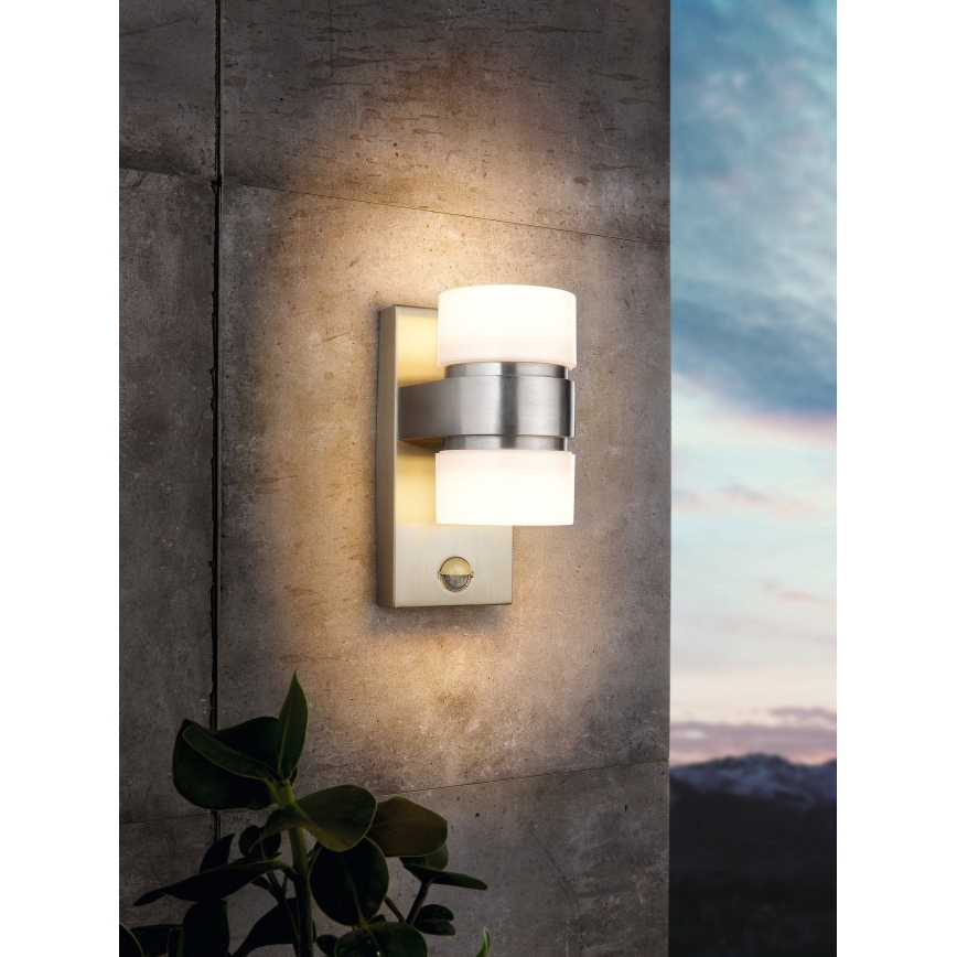 Eglo 96277 - LED-ulkoseinävalaisin anturilla ATOLLARI 2xLED/6W IP44