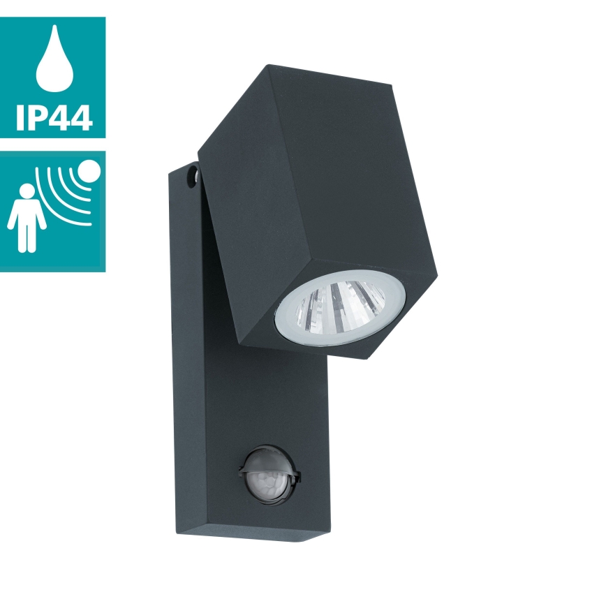 Eglo 96287 - LED-ulkoseinävalaisin anturilla SAKEDA LED/5W/230V IP44