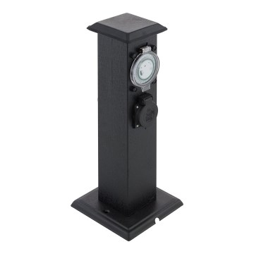 Eglo 96352 - Ulkopistorasiapylväs with timer PARK T IP44