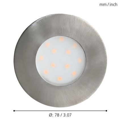 Eglo - LED upotettava ulkovalo LED/4,9W IP44