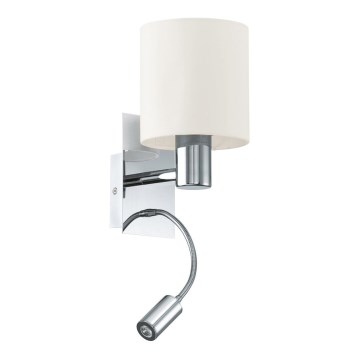 Eglo 96476 - Seinävalaisin HALVA 1xE27/40W+LED/3,5W kerma