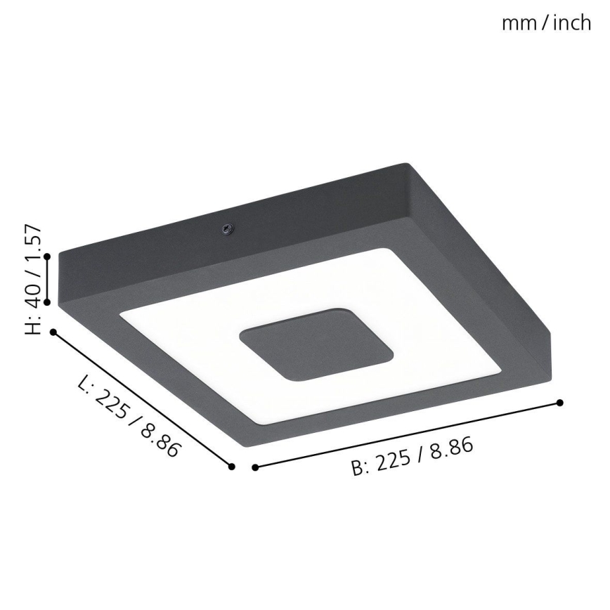 Eglo - LED-ulkokattovalaisin IPHIAS LED/16,5W/230V IP44