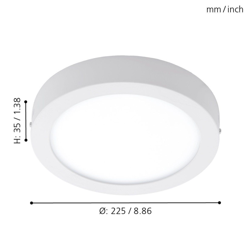 Eglo 96491 - LED-ulkokattovalaisin ARGOLIS LED/16,5W/230V IP44